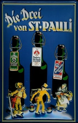 HEART OF IRELAND Blechschild Astra Bier Hamburg Die drei von St. Pauli Hummel Schild 20x30