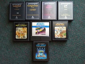 Lot of 8 Atari  5200, 2600 games. Tested, working
