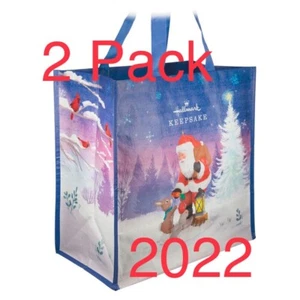 Hallmark Keepsake 2022 Santa's Forest Friends Borsa da Collezione Confezione da 2 - Foto 1 di 3