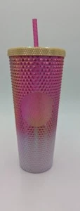 Starbucks 2024 Perla Rubí Oro Blanco Ombre Vaso Tachonado 24oz Venti Cup - Imagen 1 de 2