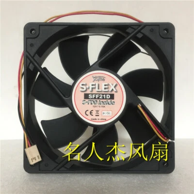 1pcs  S-FLEX SFF21D S-FDB bearing 12cm ultra-quiet chassis fan - Image 1 of 3