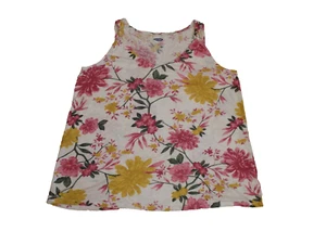 Old Navy Womens Blouse XL Pullover Sleeveless Floral - Picture 1 of 11