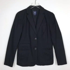 Giacca blazer Gap donna taglia 6 nera classica due bottoni abbigliamento carriera tasche - Foto 1 di 12