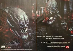 2006 ( 2 PG ) PRINT AD - ATI RADEON X1900 AD - PREY GAMING ALIEN ART GAME AD - Bild 1 von 1