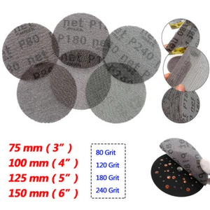 Ø 3/4/5/6" 75/100/125/150mm Mesh Dust-free Sanding Discs Hook and Loop Sandpaper - Picture 1 of 12