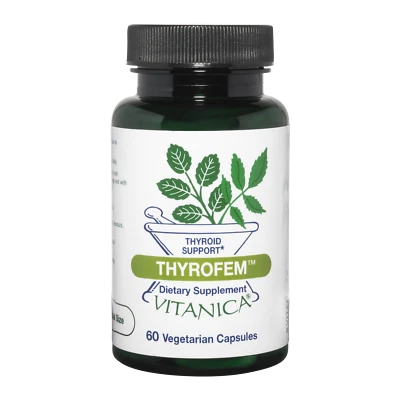 Vitanica ThyroFem, Apoyo a la Glándula Tiroides, Vegano, 60 Cápsulas Foto 1 de 3