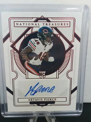 2020 National Treasures Artavis Pierce RED Rookie Signatures 05/46 - Image 1 of 2