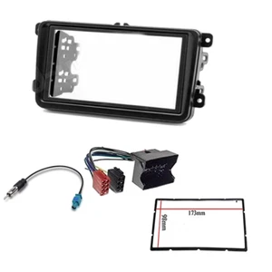 Mascherina autoradio 2 DIN per Volkswagen Golf con adattator - Imagen 1 de 4