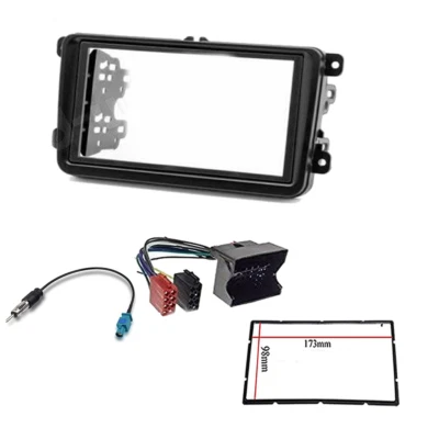 SCHILLACI.EU Mascherina autoradio 2 DIN per Volkswagen Golf con adattator