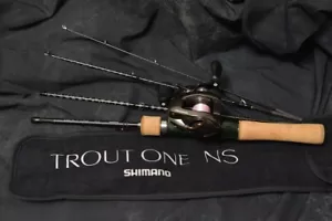 Shimano 2024 Trout One NS B47UL-4 4pc Baitcasting Rod Ultralight Carbon Japan - Picture 1 of 9
