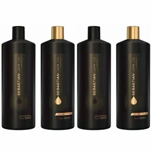 Sebastian Dark Oil Lightweight Shampoo 2PC & Conditioner 2PC 33.8 oz Liter DUO - Picture 1 of 1