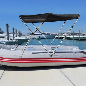 3 Bow Boat Top Cover 600D Oxford Clow 2 Windproof Straps For 73-78" Boat - Picture 1 of 21
