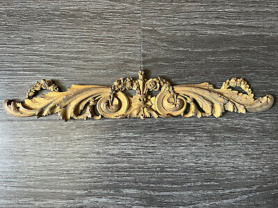 Bronze De Meuble Ancien/ornement/furniture Bronze/fronton Louis XV/31x6cm • 65€