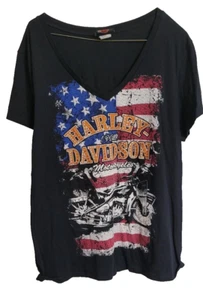 Women's 3XL  J & L Sioux Falls South Dakota Harley Davidson HD Dealer Tee - Picture 1 of 2