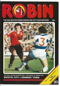Football Programme BRISTOL CITY v GRIMSBY TOWN Mar 1981 - Picture 1 of 1