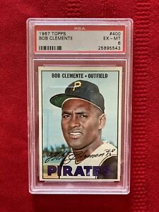 1967 Topps Roberto (Bob) Clemente baseball card PSA 6 / EX-MT / #400 / Pirates