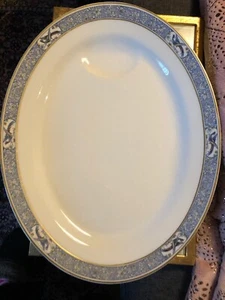 Theodore Haviland Limoges Rani Goldrand 16x12 Platte mit Tropfbrunnen keine Chips - Bild 1 von 12