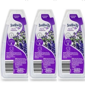3 X Scentcerity Odour Neutraliser Gel Air Freshener - Lavender Breeze 150g - Picture 1 of 2