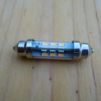 Bombilla LED 6V feeston 10 x 42 mm 3000K blanco calido EXTRA  - Imagen 1 de 4