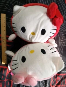 ๐2X Sanrio Hello Kitty Pink/White SKJ Mochi Pillow Plush Lg 12โ NWT Rare HTF - Picture 1 of 8
