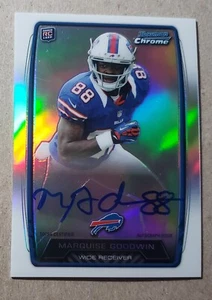 2013 Bowman Chrome Marquise Goodwin Auto Rookie Buffalo Bills RC Autograph - Picture 1 of 2