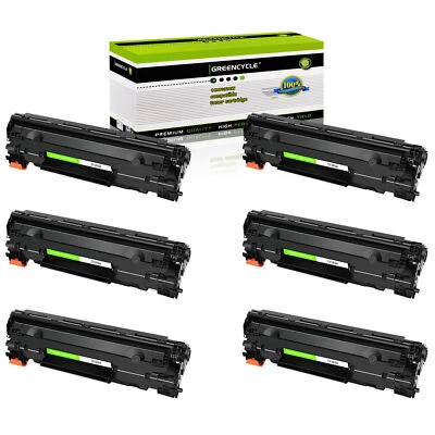 6PK CF283A 83A Black Laser Toner Cartridge Fits for HP LaserJet Pro MFP M125rnw - Image 1 of 4