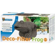 SUPERFISH DECORAZIONE ORNAMENTO RANA MINI FILTRO CARPE KOI PESCI ROSSI LAGHETTO