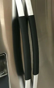 Refrigerator Oven Door Padded Appliance Handle Covers Black Set of Three - Picture 1 of 7