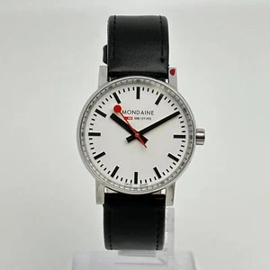 Mondaine Evo2 35mm Stainless Steel White Dial Unisex Quartz Watch MSE.35110.LB - Picture 1 of 4