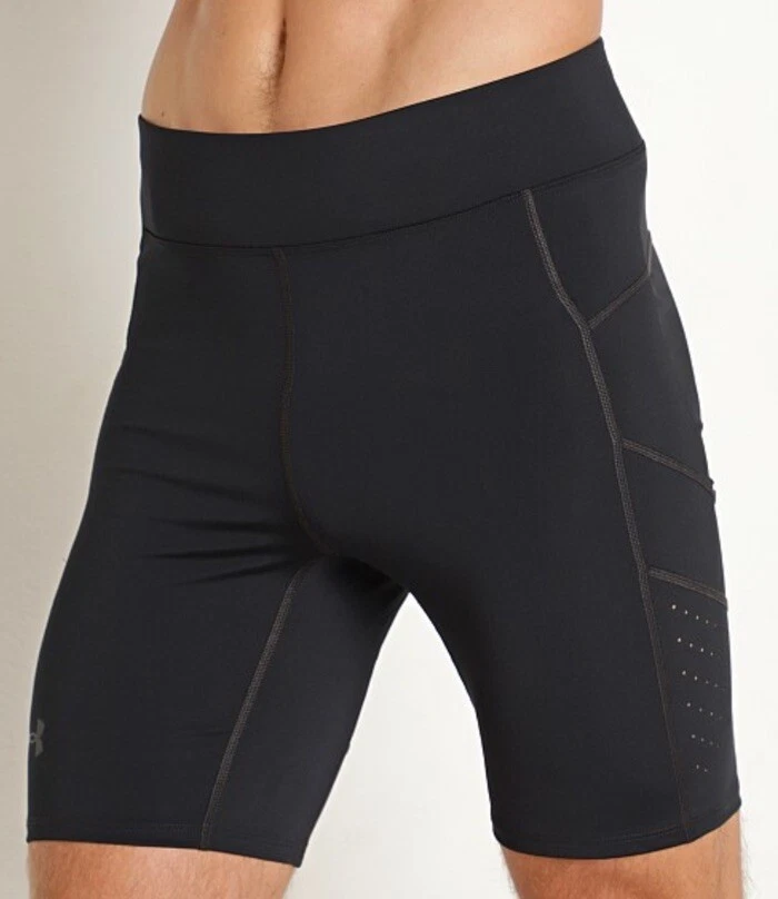 Pantalones cortos de compresión Under Armour Speedpocket grandes para hombre 8"" Foto 1 de 4