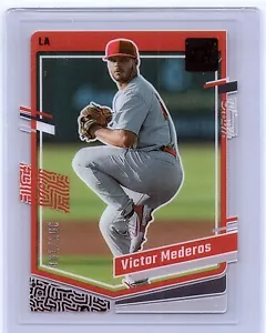 2023 Panini Chronicles #17 Victor Mederos Clearly Donruss Red #/100 - Picture 1 of 2