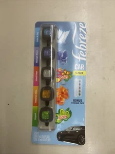 Febreze Car Freshener 5-Pack w/Bonus Storage Case, Asst. Gain Scents - Picture 1 of 4