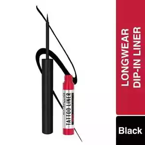 Maybelline New York Tattoo 48H Dip In Liquid Eye Liner - Black (2.1ml) Brand New - Picture 1 of 6