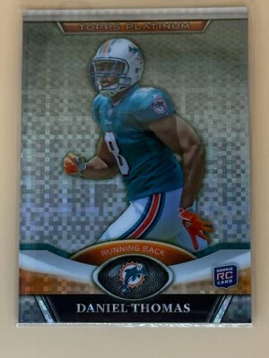 2011 Topps Platinum RC Xfractor Refractor #44 Daniel Thomas MIAMI Dolphins - Image 1 of 2