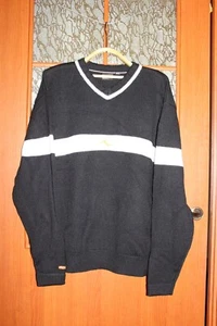 Vintage men's Lasse Kjus Ski knitted sweater V-neck - size XL/XXL - Picture 1 of 10