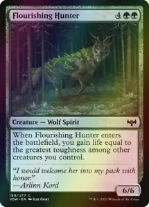 MTG Flourishing Hunter Foil ** Innistrad: Crimson Vow ** English (NM) - Picture 1 of 2