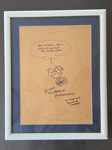 Popeye Signed by Bud Sagendorf, original author, 1967 Original painting - Picture 1 of 6