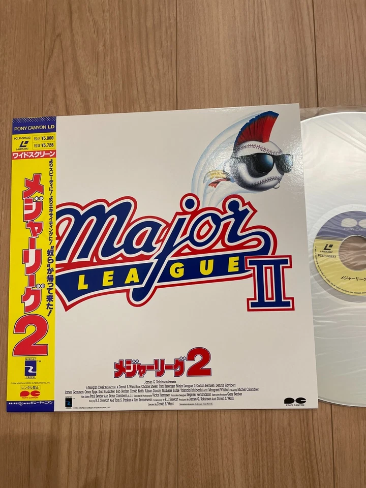 " Major League II " Vintage - Laser Disc- w/OBI LD From Japan Charlie Sheen Foto 1 de 2
