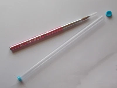 KOLINSKY SABLE NAIL ACRYLIC ART BRUSH Kolinsky Zabel Nagel Acrylbürste Diamantmuster Profi NAB87 - PINK