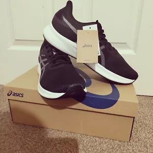Asics Patriot 13 Men's Running Shoes Lace Up Black/White Size Uk 7 EU 41 - Picture 1 of 8