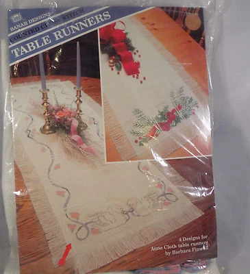 Banar Counted Cross Stitch Table Runners Kit Pattern Swan - Image 1 of 4