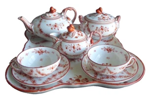 joli service a thé en porcelaine de Bayeux période Gosse XIXe ? antique tea set - Imagen 1 de 11