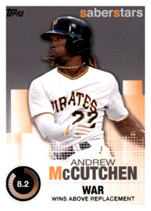2014 Topps SaberStars Andrew McCutchen MLB Insert PWE Pirates - Picture 1 of 2