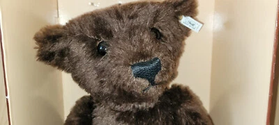 Steiff - Ours  British Collector's 1907 Replica Teddy Bear dark brown - Photo 1/4