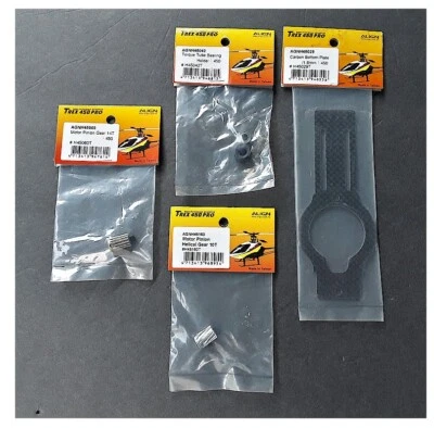 4x Vintage RC Heli Helicopter Align T-Rex 450 Pro Parts Package $30 Value NIB  - Image 1 of 2