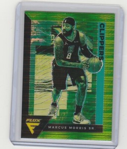 MARCUS MORRIS SR. 2020-21 FLUX GREEN PULSAR PRIZM REFRACTOR #78 SP