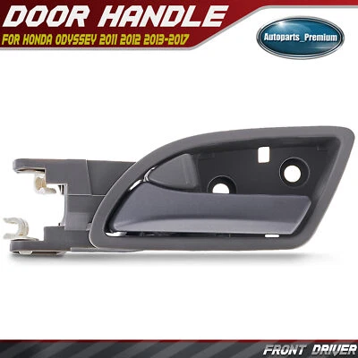 Manija de puerta interior gris + plateada del lado del conductor delantero para Honda Odyssey 2011-2017 Foto 1 de 4