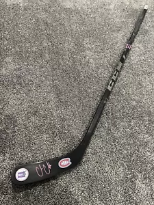 COLE CAUFIELD Montreal Canadiens SIGNED Auto Hockey Fights Cancer Stick w/ COA - Picture 1 of 2