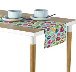Vibrant Easter Eggs Blue Table Runners 12"x72" or 14"x108" - Picture 1 of 1