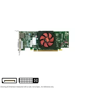 Controller Video Card DVI Displayport PCIe Radeon AMD 109-C26457-01 Dell 00WH7F - Picture 1 of 3